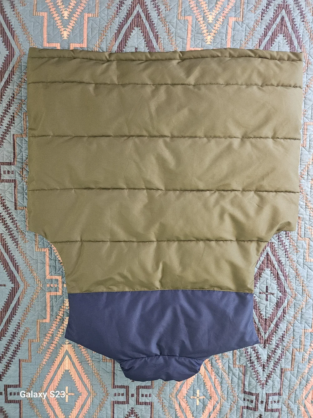 Orvis Men's Olive & Navy Puffer Vest